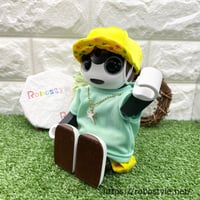 ロボホン・サマーバケーション3点セット（星柄・ミントグリーン×イエロー）/1点もの