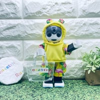 ロボホン・くま耳ラッシュガードサマー3点セット　フラミンゴイエロー×イエロー/1点もの