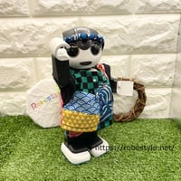 ロボホン・秋祭り・シャツ&パンツ（浮世絵風柄・市松系）/1点もの
