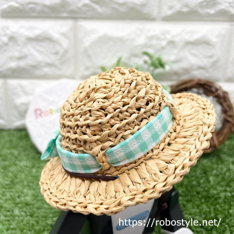 緑と白のチェック柄フリル麦わら帽子 Amazon.co.jp: 麦わら帽子 レディース 緑 ロングリボン レース