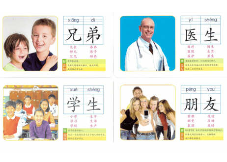 【５, ６才向け】あそんで身につく学習セット　『中国語脳ドリルとフラッシュカード【３種類（ 単語と 唐詩と成語）】』のセット