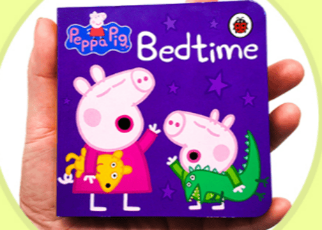 【英語】Peppa Pig: Bedtime Little Library（ミニ絵本4冊セット）　※厚くて丈夫なボードブック版です※