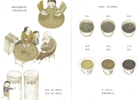 中国基因７冊セット～米食乐・饺子・豆腐・茶・妈妈的一碗汤・瓷器・陀螺 ～中国文化伝承絵本シリーズ～