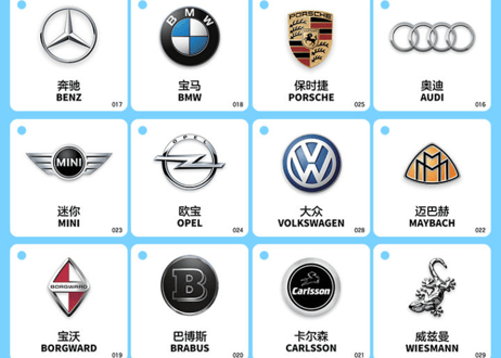 【BEILING(贝灵)】世界の自動車メーカー名の単語カード108枚セット　  別売りの【贝灵BEILING】音声タッチペンで２か国語（中・英）で発音が聞けます！  【紹介動画有】