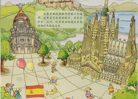 【イラスト付き解説本】认国家  童眼识天下(いろんな国を覚えよう)