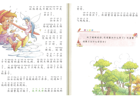 【物語】木偶奇遇记（ピノキオ）  ≪小学语文新课标指定书目≫  ※ピンイン付き※ QRコードを読み取って音声が聞けます。