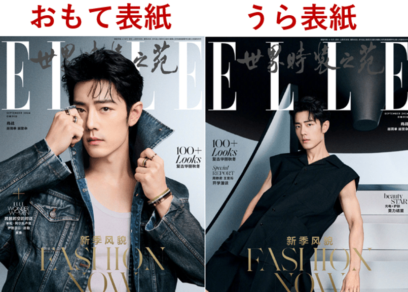 肖戦　2024年シリーズ(ニ)最新 肖戦 写真集　34p 肖战】シャオジャン ELLE世界时装之苑 2024年9月 ※特典カード付き | E