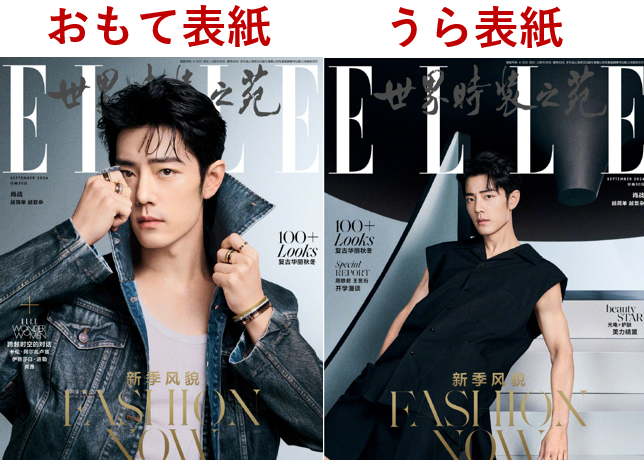 肖战】シャオジャン ELLE世界时装之苑 2024年9月 ※特典カード付き | E
