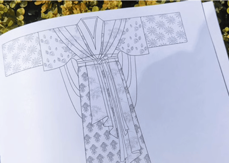【中国文様】锦衣国色 长知识的汉服纹样涂色线描集   ※輸送時のダメージや経年劣化が見られる場合がございます※