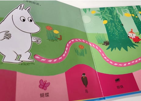 【絵本】ムーミン（姆明） 姆明找找看 　※ボードブック