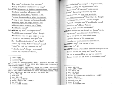 【小説：中国語・英語版(２冊セット)】威尼斯商人 & THE MERCHANT OF VENICE（ヴェニスの商人）著：シェイクスピア　※中国語版と英語版の２冊セットです