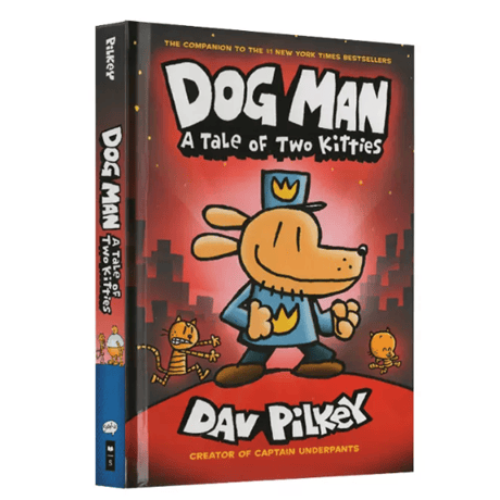 【英語/漫画】DOG MAN A TALE OF TWO KITTIES（ 子ネコ二都物語）　※ハードカバー　※NYタイムズ紙のベストセラーランキングでも選ばれた大人気の「ドッグマンシリーズ」です。