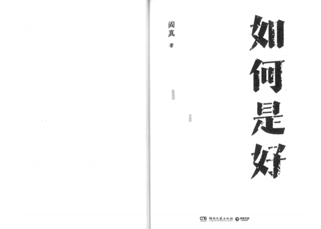 【小説】如何是好     著： 阎真