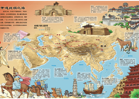 【イラスト付き解説本】中国历史地图绘本（中国歴史地図）