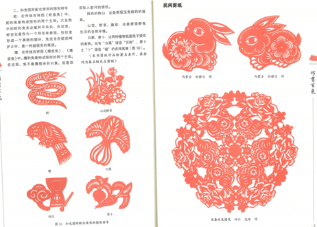 【中国工芸・切り絵】巧剪百兎(うさぎ) 金剪刀丛书