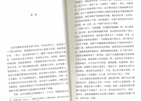 【小説：中国語・英語版(２冊セット)】理智与情感＆SENSE AND SENSIBILITY（分別と多感）著：ジェイン・オースティン　※中国語版と英語版の２冊セットです