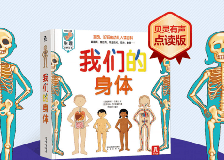 【BEILING(贝灵)】からだの不思議が学べる（中国語）※しかけをめくったりひっぱったりさわってみたり楽しい教材※別売りの【BEILING(贝灵)】タッチペンでお話がきけます【紹介動画有👆】