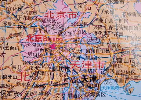 【中国地図ポスター】（大字版）中国知识地图　※中国語表記