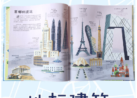 【イラスト付き解説本】环球旅行 世界首都之旅　(各国首都の旅)