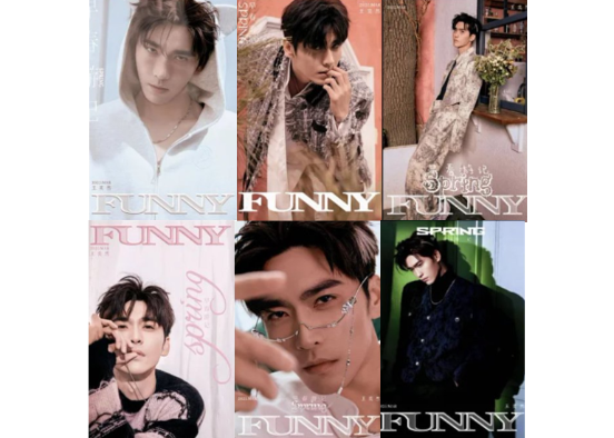 中国雑誌　FUNNY Liang Siwei 梁思伟 とカードセット 王奕然】 FUNNY 2025年3月 | E'GA書店