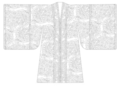 【中国文様】锦衣国色 长知识的汉服纹样涂色线描集   ※輸送時のダメージや経年劣化が見られる場合がございます※
