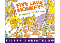 【英語】Five Little Monkeys Jumping on the Bed 　※厚くて丈夫なボードブック版です※