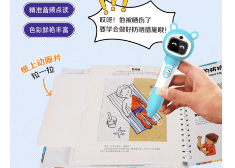 【BEILING(贝灵)】からだの不思議が学べる（中国語）※しかけをめくったりひっぱったりさわってみたり楽しい教材※別売りの【BEILING(贝灵)】タッチペンでお話がきけます【紹介動画有👆】