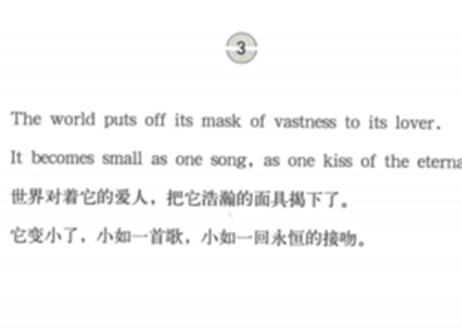 【中国語・英語】飞鸟集　Stray Birds  ※中・英２か国語表記