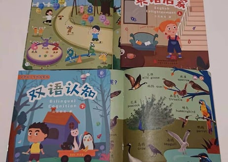 【BEILING(贝灵)】おしゃべりくまさんタッチペンとスペシャル学習セット 【2カ国語(中・英 )】ネイティブの発音で単語・ものがたり・歌他、盛りだくさんな教材で親子で楽しめます。プレゼントに🎁