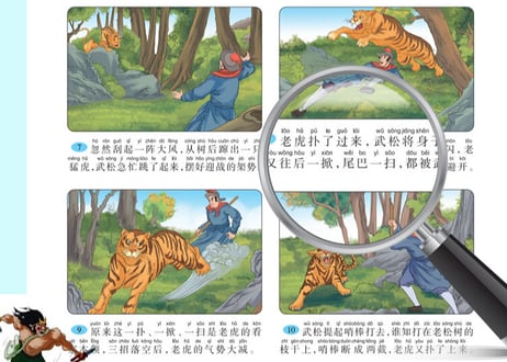 【絵本】(中国四大名作)中国四大名著故事节选  4冊セット　※ピンイン付き※
