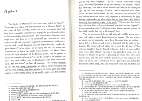 【小説：中国語・英語版(２冊セット)】理智与情感＆SENSE AND SENSIBILITY（分別と多感）著：ジェイン・オースティン　※中国語版と英語版の２冊セットです