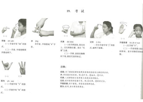 【中国手話】聋校手语词汇手册(4,5,6年级)