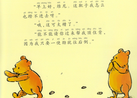 【絵本/ピンイン付き】くまのプーさん（小熊维尼）小熊维尼和他的朋友们 男孩罗宾的故事 　※ピンイン付き　※ソフトカバー