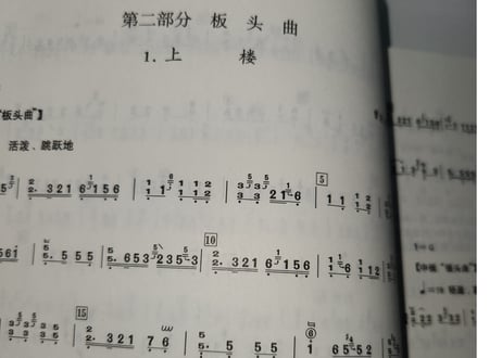 【楽譜ー古筝】中国传统古筝曲大全（上） 河南、山东古筝流派