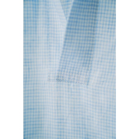 Bourrienne Paris X Ex. SCULPTEUR LIN CHECKS BLUE