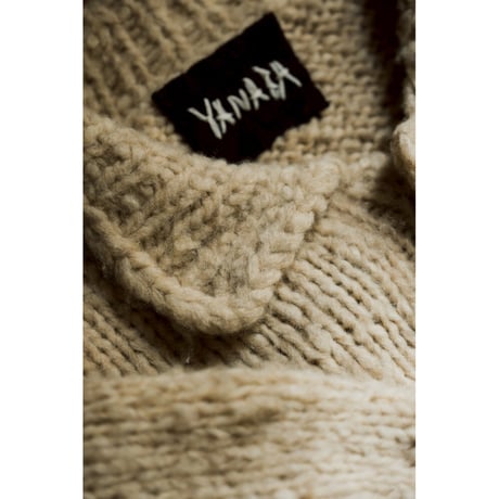 YANABA "ARRON" POLO NECK CARDIGAN