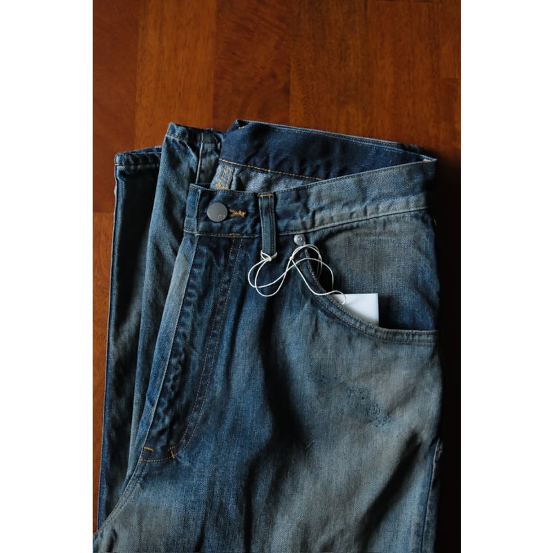 ANCELLM AGING MIDDLE STRAIGHT 5P DENIM PANTS |
