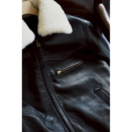 MAATEE&SONS Ex. DEER LEATHER JK 襟MOUTON
