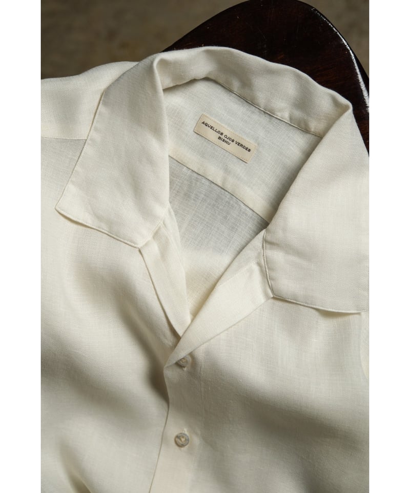 トップス Aquellos Ojos Verdes KEY NECK SHIRT Aquellos Ojos Verdes BISHU