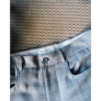 RAKINES Post-classical glen check 4-Lp pants