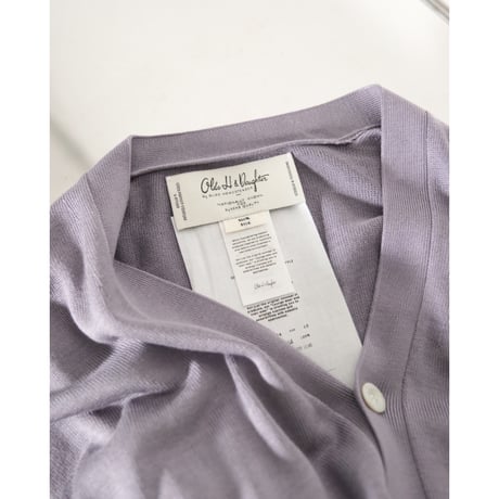 Olde H & Daughter SILK PLAIN STITCH CARDIGAN
