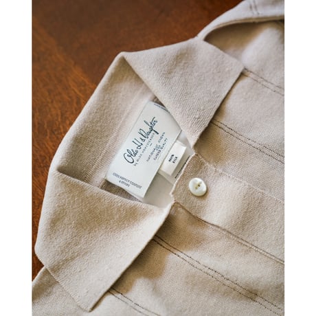 Olde H&Daughter "JYARI-JYARI SILK" SHIRTS C/D