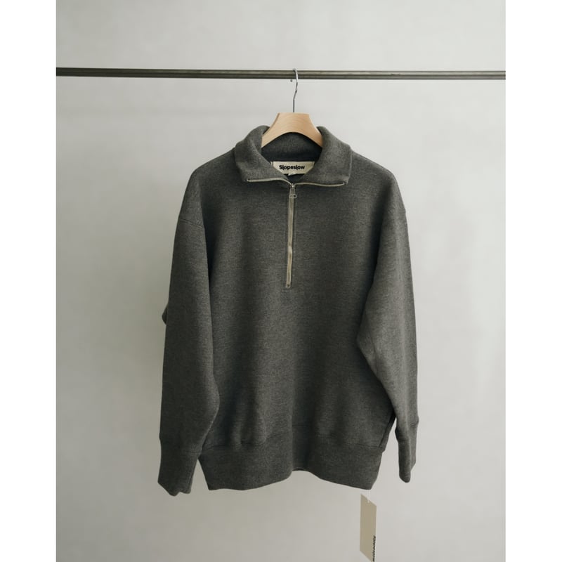 SLOPESLOW WOOL FRENCH TERRY ハーフジップ Slopeslow Ex.WOOL FRENCH TERRY HALF ZIP SWEATSH