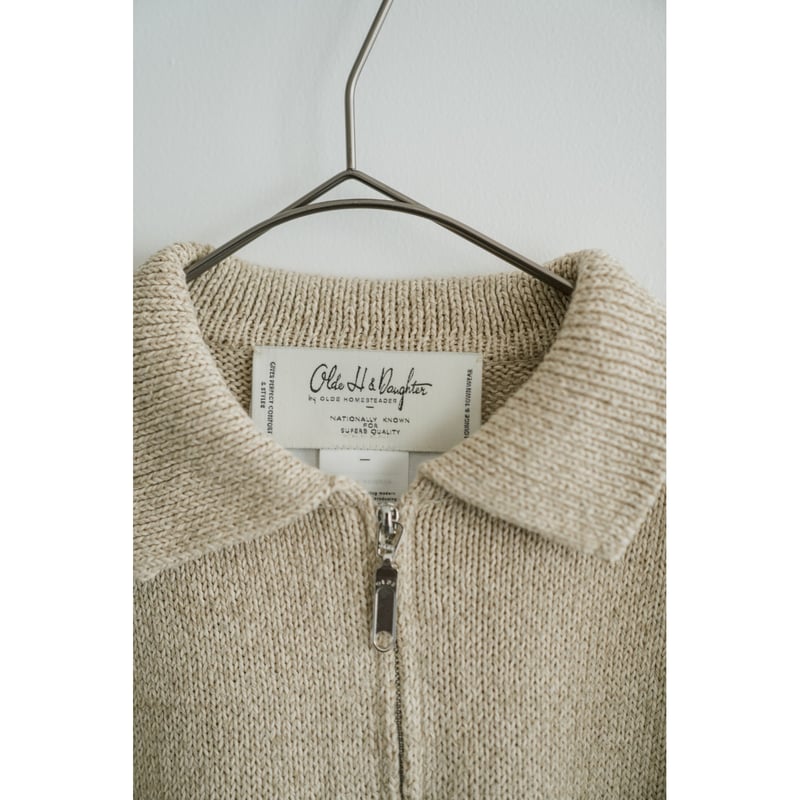 Olde H & Daughter SILK COTTON BOAT NECK/HALF Z