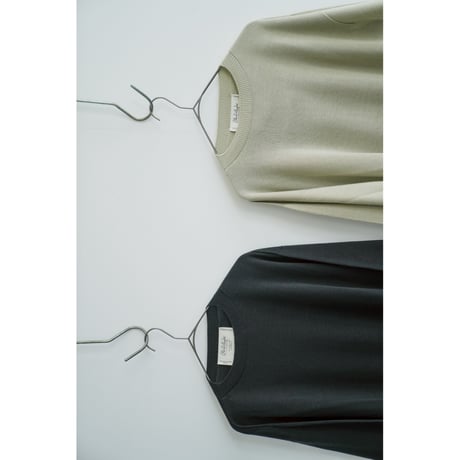 Olde H & Daughter SILK PLAIN STITCH CREW NECK P/O