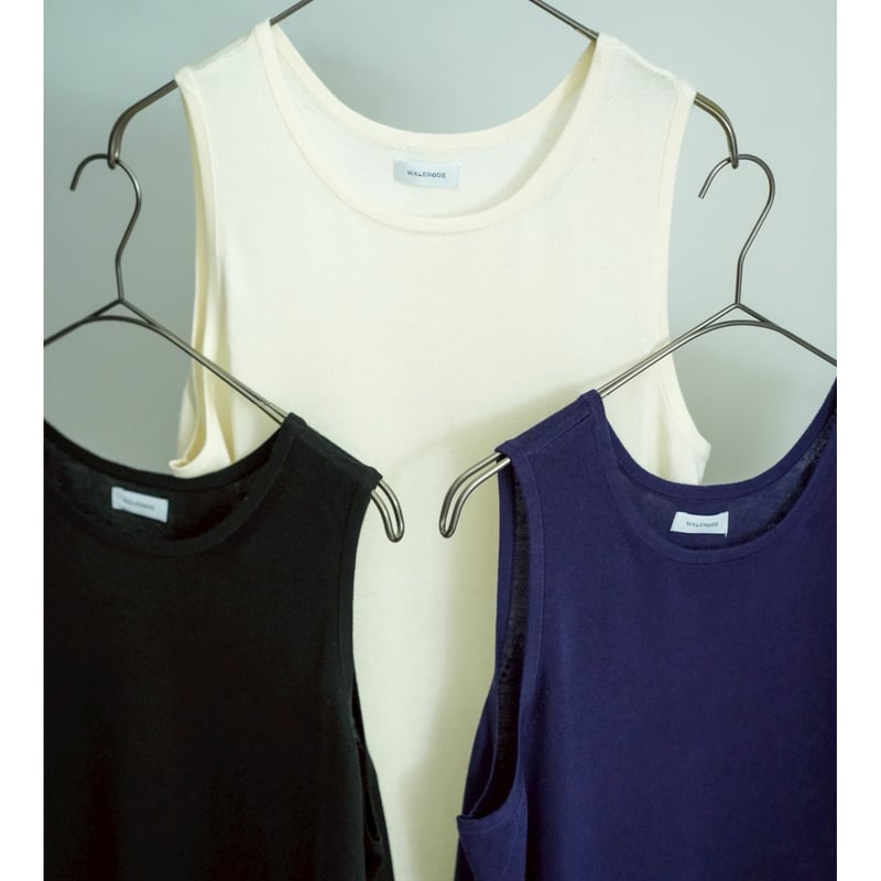 トップス WALENODE/Washable Silk Cashmere Tank Top WALENODE Ex.Washable Silk Cashmere Tank Top | M