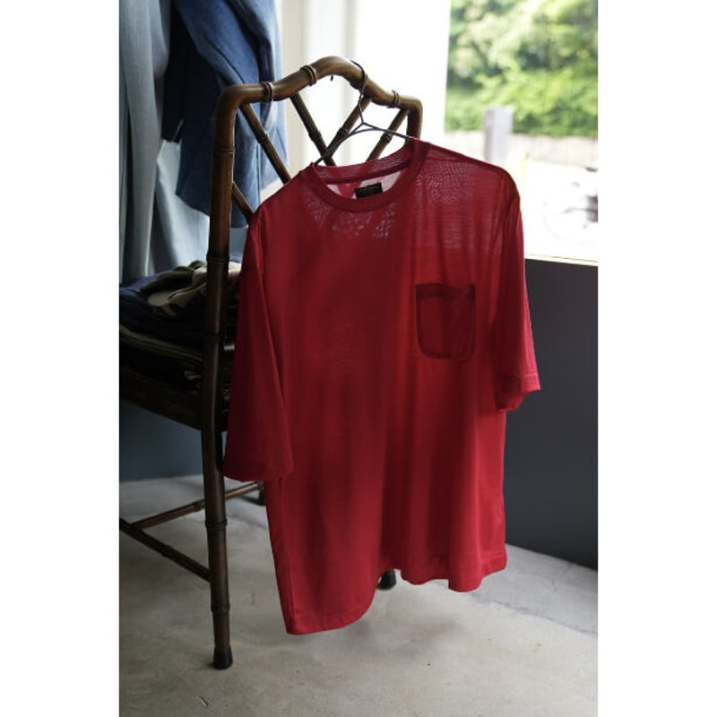 MAATEE&SONS Ex. WASHABLE SILK POCKET-TEE | Must