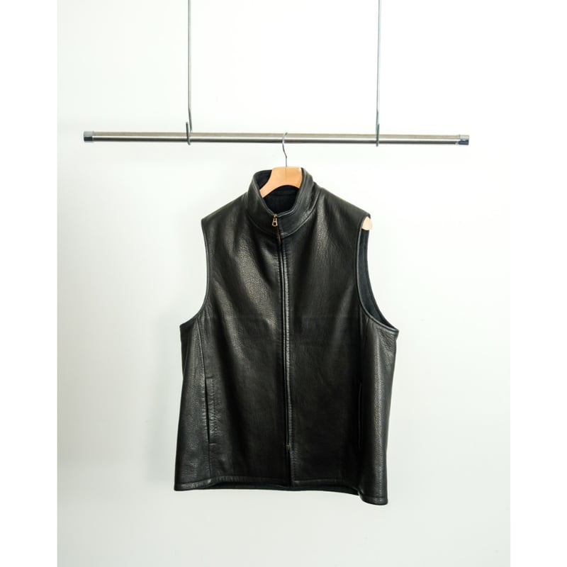 MAATEE&SONS DEAR LEATHER VEST 裏カシミヤ | MusterWerk