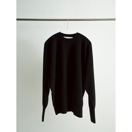 Olde H & Daughter AGED CASHMERE PLAIN STITCH CREW NECK P/O