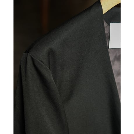 nonnotte Wool Gabardine Draping No Collar N Jacket